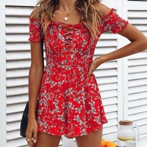 Red romper